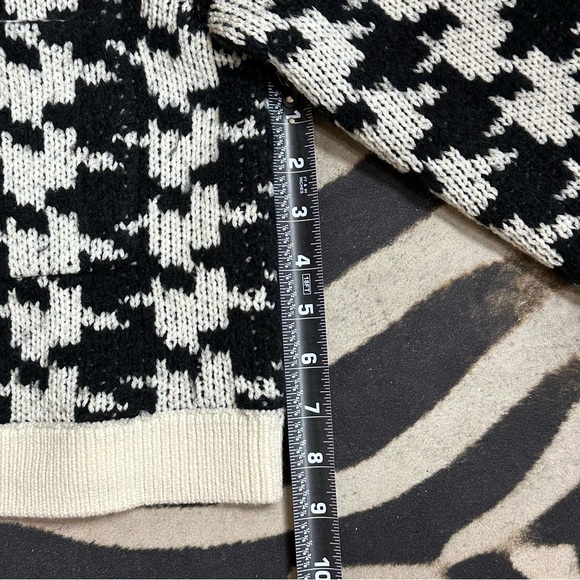 DEREK LAM 10 CROSBY Houndstooth Cropped Wool Blend Cardigan🌸 - Picture 10 of 12